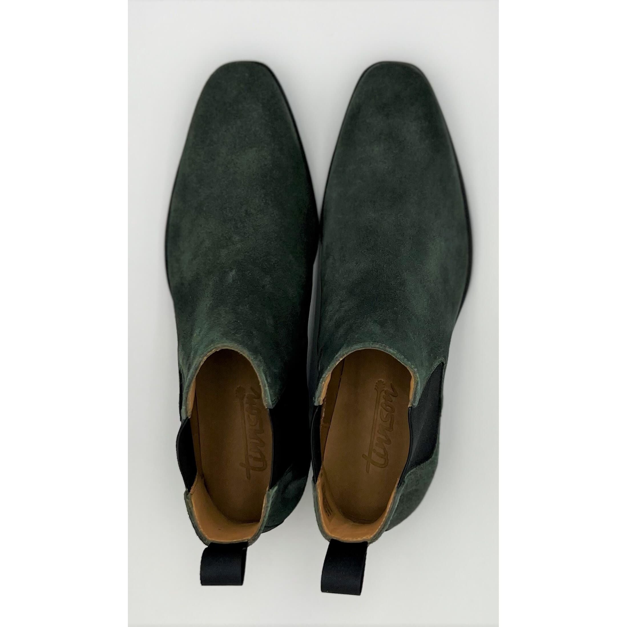 Chelsea Boots Jimi Vert Foret Noir Dessus